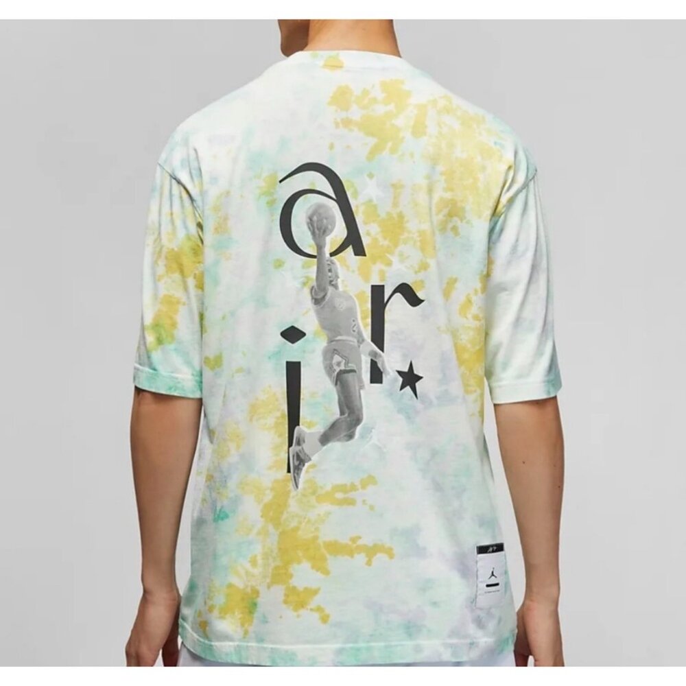 Nike Jordan Air Jordan Tie-Dye Sport DNA Statement Crew Tee Cotton Sz M